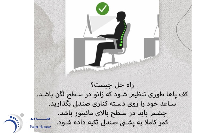 کنترل مشکلات ارتوپدی کار با کامپیوتر